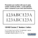 Salsbury Custom Numbers / Letters - Horizontal - Reflective Vinyl - 2 Inches High - Sweatfully