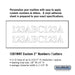 Salsbury Custom Numbers / Letters - Horizontal - White Vinyl - 2 Inches High - Sweatfully