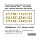 Salsbury Custom Numbers / Letters - Horizontal - Gold Vinyl - 1.5 Inches High - Sweatfully