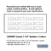 Salsbury Custom Numbers / Letters - Horizontal - White Vinyl - 1.5 Inches High - Sweatfully