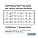 Salsbury Custom Numbers / Letters - Horizontal - Reflective  Vinyl - 1 Inch High - Sweatfully