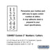 Salsbury Custom Numbers / Letters - Vertical - Reflective  Vinyl - 3 Inches High - Sweatfully