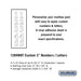 Salsbury Custom Numbers / Letters - Vertical - White Vinyl - 3 Inches High - Sweatfully