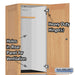 Salsbury 16" Wide Double Tier Solid Oak Executive Wood Locker - 1 Wide - 6 Feet High - 21 Inches Deep - Light Oak - Sweatfully