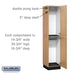 Salsbury 16" Wide Double Tier Solid Oak Executive Wood Locker - 1 Wide - 6 Feet High - 18 Inches Deep - Light Oak - Sweatfully