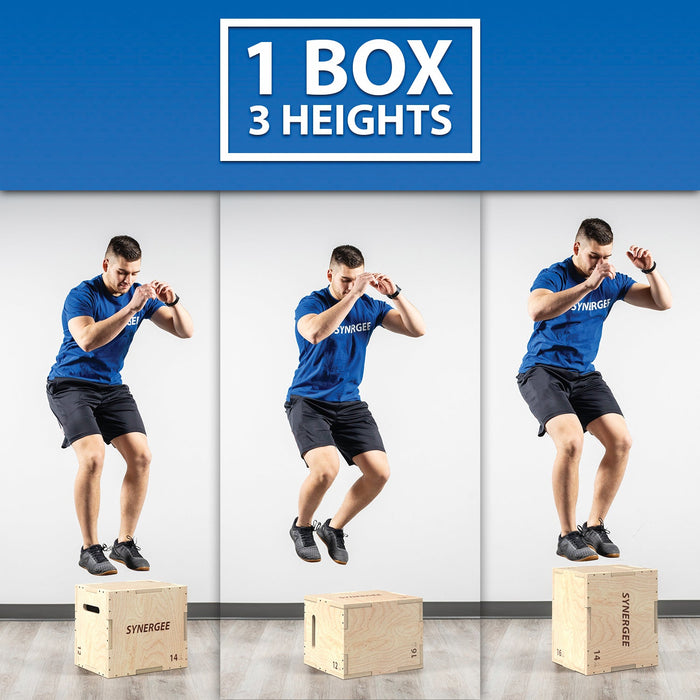 Synergee 3-in-1 Wood Plyo Boxes - Sweatfully