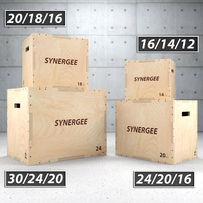 Synergee 3-in-1 Wood Plyo Boxes - Sweatfully