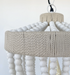 Very Large Farmhouse Beaded Chandelier Pendant Light - Sweatfully