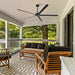 72 Inch 84 Inch Winni All-Aluminum IPX4 Outdoor Ceiling Fan with Remote Control - Sweatfully