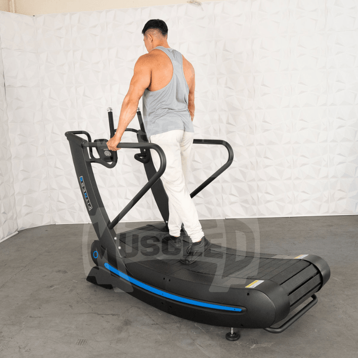 Commercial Self Powered Curve Treadmill - Muscle D Fitness - Standalone - Sweatfully
