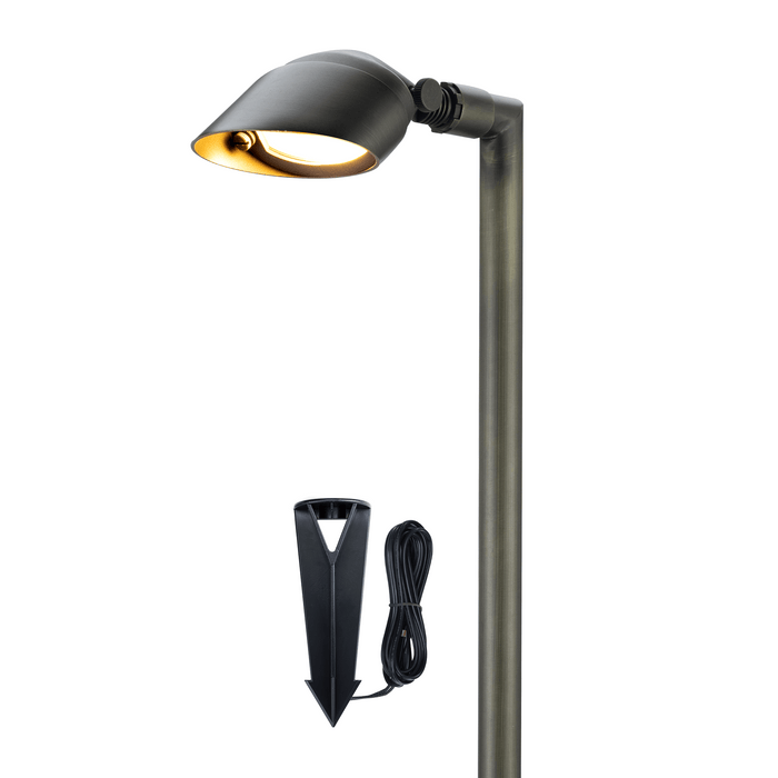 Gardenreet Brass Low Voltage Pathway Lights, 12V Outdoor LED Landscape Path Lights(Adjustable Angle) for Walkway Driveway Garden Yard (2414) - Sweatfully
