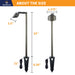 Gardenreet Brass Low Voltage Pathway Lights, 12V Outdoor LED Landscape Path Lights(Adjustable Angle) for Walkway Driveway Garden Yard (2414) - Sweatfully