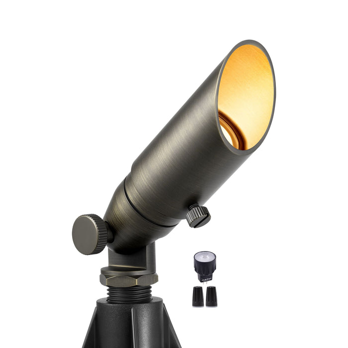 Gardenreet Mini Solid Brass Spotlight Stretchable Shroud MR8 - Bronze (2104) - Sweatfully