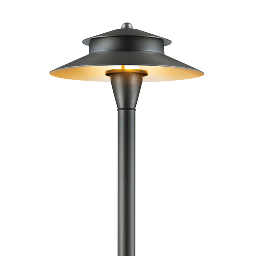 Gardenreet Brass Low Voltage Pathway Lights, 12V Outdoor LED Landscape Path Lights(Double Hat) for Walkway Driveway Garden Patio (2405) - Sweatfully