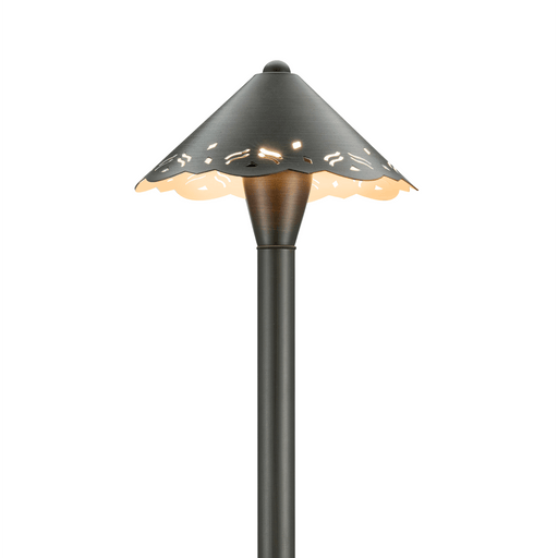Gardenreet Brass Low Voltage Pathway Lights, 12V Outdoor LED Landscape Path Lights(Hollowed-out) for Walkway Driveway Garden Patio (2406) - Sweatfully