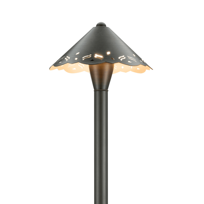 Gardenreet Brass Low Voltage Pathway Lights, 12V Outdoor LED Landscape Path Lights(Hollowed-out) for Walkway Driveway Garden Patio (2406) - Sweatfully