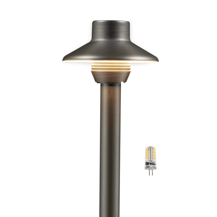 Gardenreet Brass Low Voltage Pathway Lights, 12V Outdoor LED Landscape Path Lights(Mini) for Walkway Driveway Garden Yard (2411) - Sweatfully