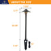 Gardenreet Brass Low Voltage Pathway Lights, 12V Outdoor LED Landscape Path Lights(Premium Flat Hat) for Walkway Driveway Garden Yard (2403) - Sweatfully