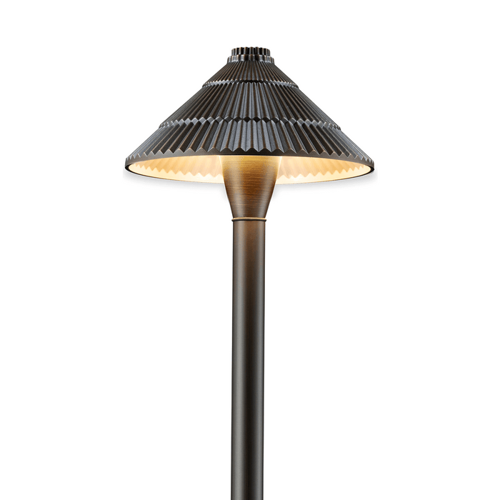 Gardenreet Brass Low Voltage Pathway Lights, 12V Outdoor LED Landscape Path Lights(Traditional Umbrella) for Walkway Driveway Garden Yard (2412) - Sweatfully