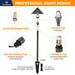 Gardenreet Brass Low Voltage Pathway Lights, 12V Outdoor LED Landscape Path Lights(Traditional Umbrella) for Walkway Driveway Garden Yard (2412) - Sweatfully