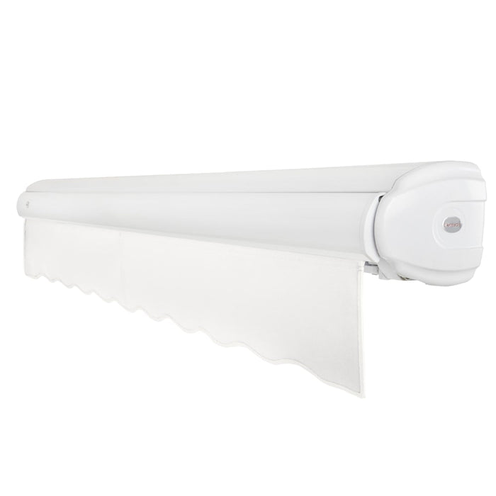 [12x10FT] Awntech Key West Premium Electric Outdoor Motorized Retractable Awning [FCL12/FCR12-SBY] (SAK78214) - Sweatfully