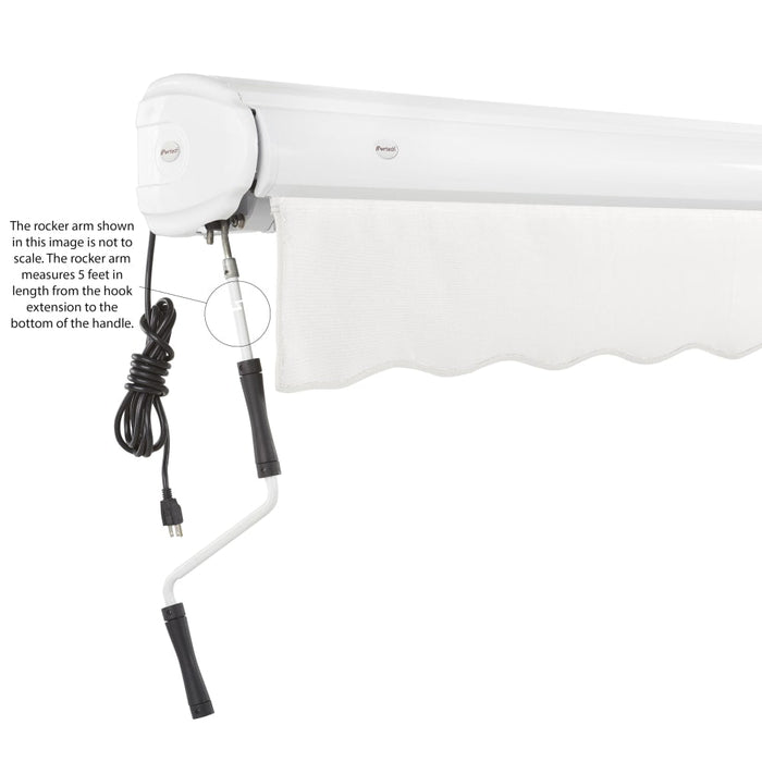[12x10FT] Awntech Key West Premium Electric Outdoor Motorized Retractable Awning [FCL12/FCR12-SBY] (SAK78214) - Sweatfully