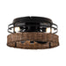 13" Farmhouse Flush Mount Reversible Ceiling Fan with Lighting and Remote Control - Sweatfully