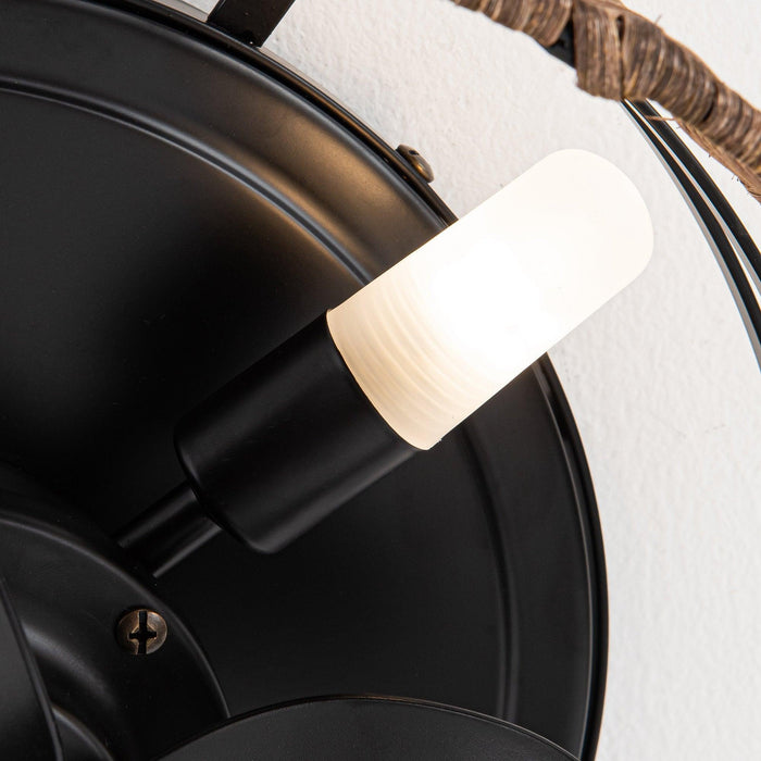 13" Farmhouse Flush Mount Reversible Ceiling Fan with Lighting and Remote Control - Sweatfully