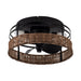 13" Farmhouse Flush Mount Reversible Ceiling Fan with Lighting and Remote Control - Sweatfully