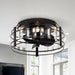13" Modern DC Motor Flush Mount Reversible Crystal Ceiling Fan with Lighting and Remote Control - Sweatfully