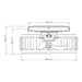 13" Modern DC Motor Flush Mount Reversible Crystal Ceiling Fan with Lighting and Remote Control - Sweatfully