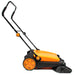 SM650 27.5" Manual Push Powered Floor Sweeper, Triple Brushes, Indoor and Outdoor - Sweatfully