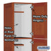 Salsbury 16" Wide Triple Tier Solid Oak Executive Wood Locker - 1 Wide - 6 Feet High - 21 Inches Deep - Medium Oak - Sweatfully