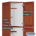 Salsbury 16" Wide Triple Tier Solid Oak Executive Wood Locker - 1 Wide - 6 Feet High - 24 Inches Deep - Medium Oak - Sweatfully