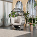 Outdoor Swivel Chair with Cushions, Rattan Egg Patio Chair with Rocking Function for Balcony, Poolside and Garden - Sweatfully