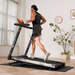 DeerRun X20 Treadmill with 15% Auto Incline Full Running Deck Treadmill | 400Lbs, 11.3Mph - Sweatfully