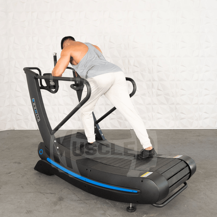 Commercial Self Powered Curve Treadmill - Muscle D Fitness - Standalone - Sweatfully