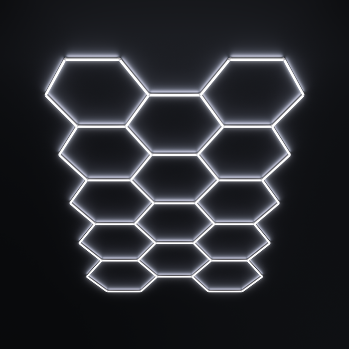 HexGlow Lighting 14 Hex Kit (14' x 8') - Sweatfully