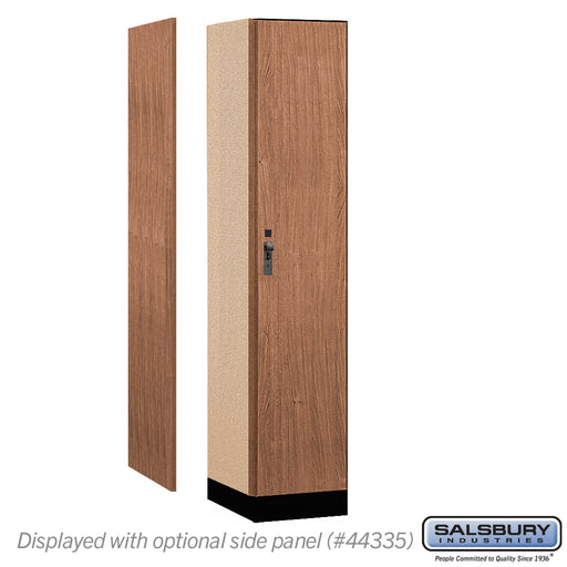 Salsbury 15" Wide Premier Wood Locker - Single Tier - 1 Wide - 6 Feet High - 21" Deep - Red Oak - Hasps - Sweatfully