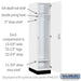 Salsbury 15" Wide Premier Wood Locker - Single Tier - 1 Wide - 6 Feet High - 24" Deep - Arctic White - Electronic Locks - Sweatfully