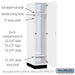 Salsbury 15" Wide Premier Wood Locker - Single Tier - 1 Wide - 6 Feet High - 24" Deep - Arctic White - Hasps - Sweatfully