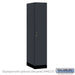 Salsbury 15" Wide Premier Wood Locker - Single Tier - 1 Wide - 6 Feet High - 24" Deep - Carbon Mesh - Hasps - Sweatfully