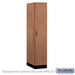 Salsbury 15" Wide Premier Wood Locker - Single Tier - 1 Wide - 6 Feet High - 24" Deep - Red Oak - Hasps - Sweatfully