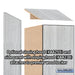 Salsbury 15" Wide Premier Wood Locker - Single Tier - 1 Wide - 6 Feet High - 24" Deep - Silver Teak - Electronic Locks - Sweatfully