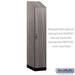 Salsbury 15" Wide Premier Wood Locker - Single Tier - 1 Wide - 6 Feet High - 24" Deep - Skyline Walnut - Hasps - Sweatfully