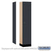 Salsbury 15" Wide Premier Wood Locker - Single Tier - 1 Wide - 6 Feet High - 18" Deep - Carbon Mesh - Resettable Combination Locks - Sweatfully