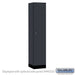 Salsbury 15" Wide Premier Wood Locker - Single Tier - 1 Wide - 6 Feet High - 18" Deep - Carbon Mesh - Resettable Combination Locks - Sweatfully