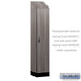 Salsbury 15" Wide Premier Wood Locker - Single Tier - 1 Wide - 6 Feet High - 18" Deep - Skyline Walnut - Resettable Combination Locks - Sweatfully