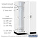 Salsbury 15" Wide Premier Wood Locker - Single Tier - 3 Wide - 6 Feet High - 24" Deep - Arctic White - Hasps - Sweatfully