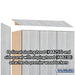 Salsbury 15" Wide Premier Wood Locker - Single Tier - 3 Wide - 6 Feet High - 24" Deep - Silver Teak - Hasps - Sweatfully